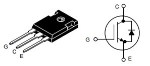 NGTB40N60FL2WG, IGBT-транзистор серии LF2, 600 В, 40 А